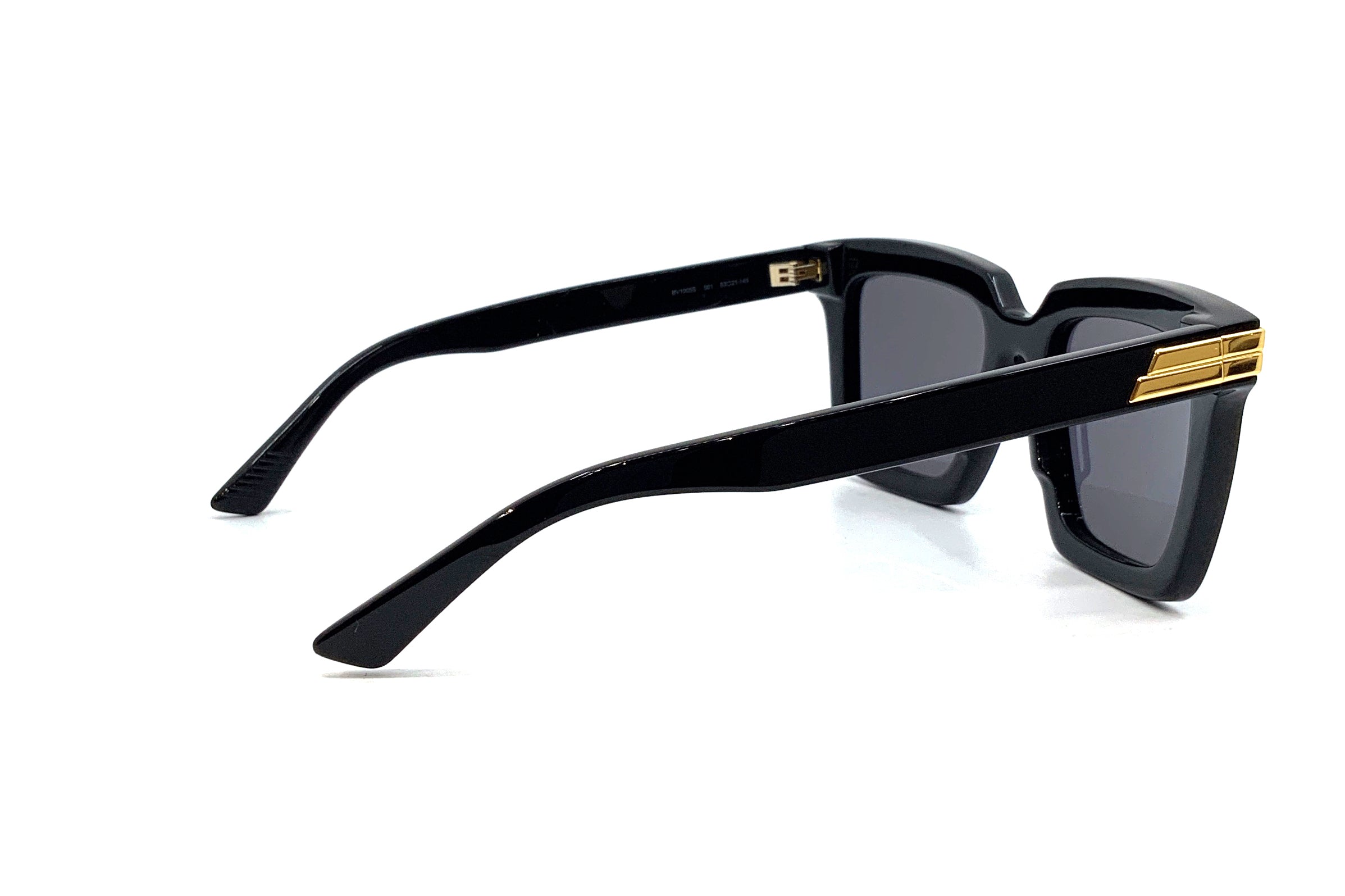 Bottega Veneta BV1005S (001) Sunglasses - Luxury Polarized UV Protection for Men & Women - Perfect for Outdoor Activities, Travel, and Fashion