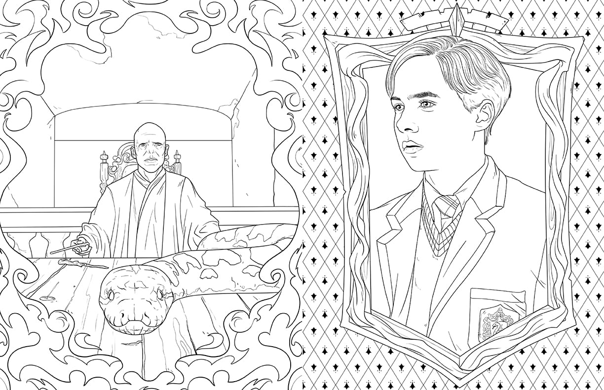 Harry Potter Slytherin House Pride Official Coloring Book - Creative Relaxation for Adults & Kids, Perfect Gift for Fans