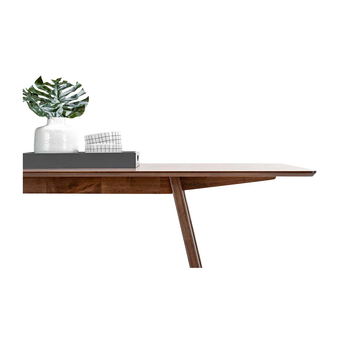 Modern Rectangular Dining Table 180cm - Solid Wood Farmhouse Style for Kitchen & Dining Room - Perfect for Family Gatherings & Dinner Parties