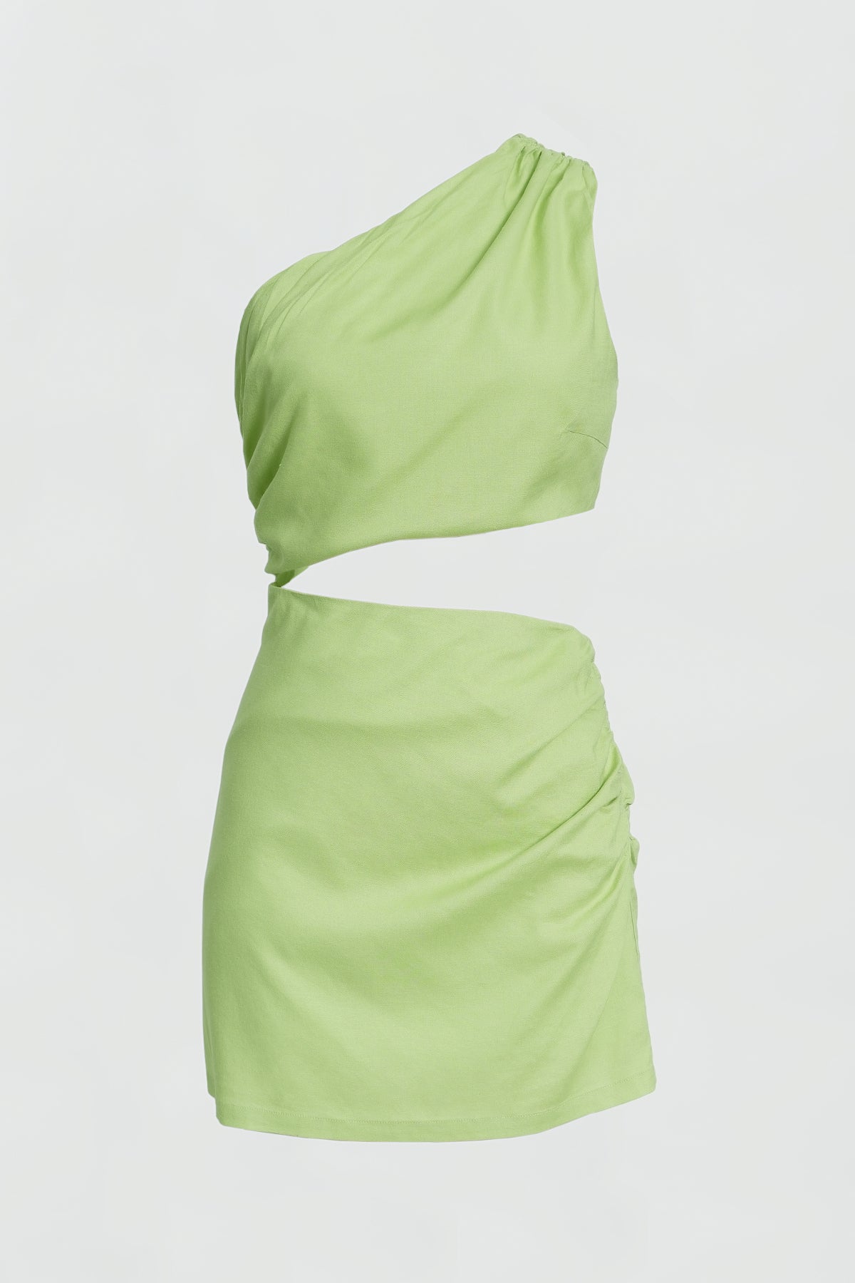 Logan Linen Mini Dress in Lime Green - Summer Casual Outfit for Beach, Vacation & Date Night
