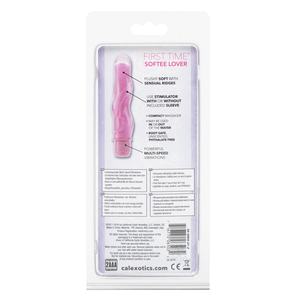 First Time Softee Lover Vibrator with Contoured Sleeve - Gentle Silicone Massager for Beginners - Perfect for Sensual Exploration & Couples Play