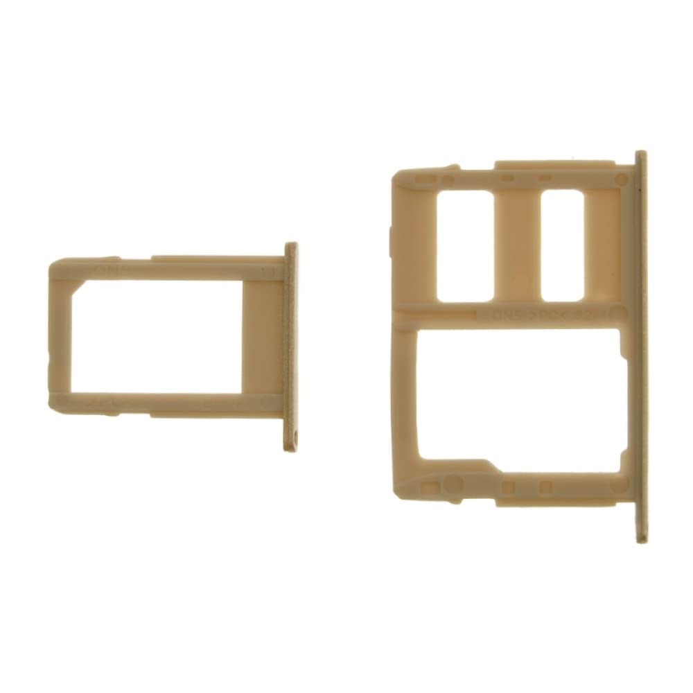 Original SIM & Micro SD Card Tray Set for Samsung Galaxy J7 Prime 2 (Gold) with Separator Card - Replacement Part for Easy SIM & Memory Card Installation - Perfect for Travel, Business & Everyday Use