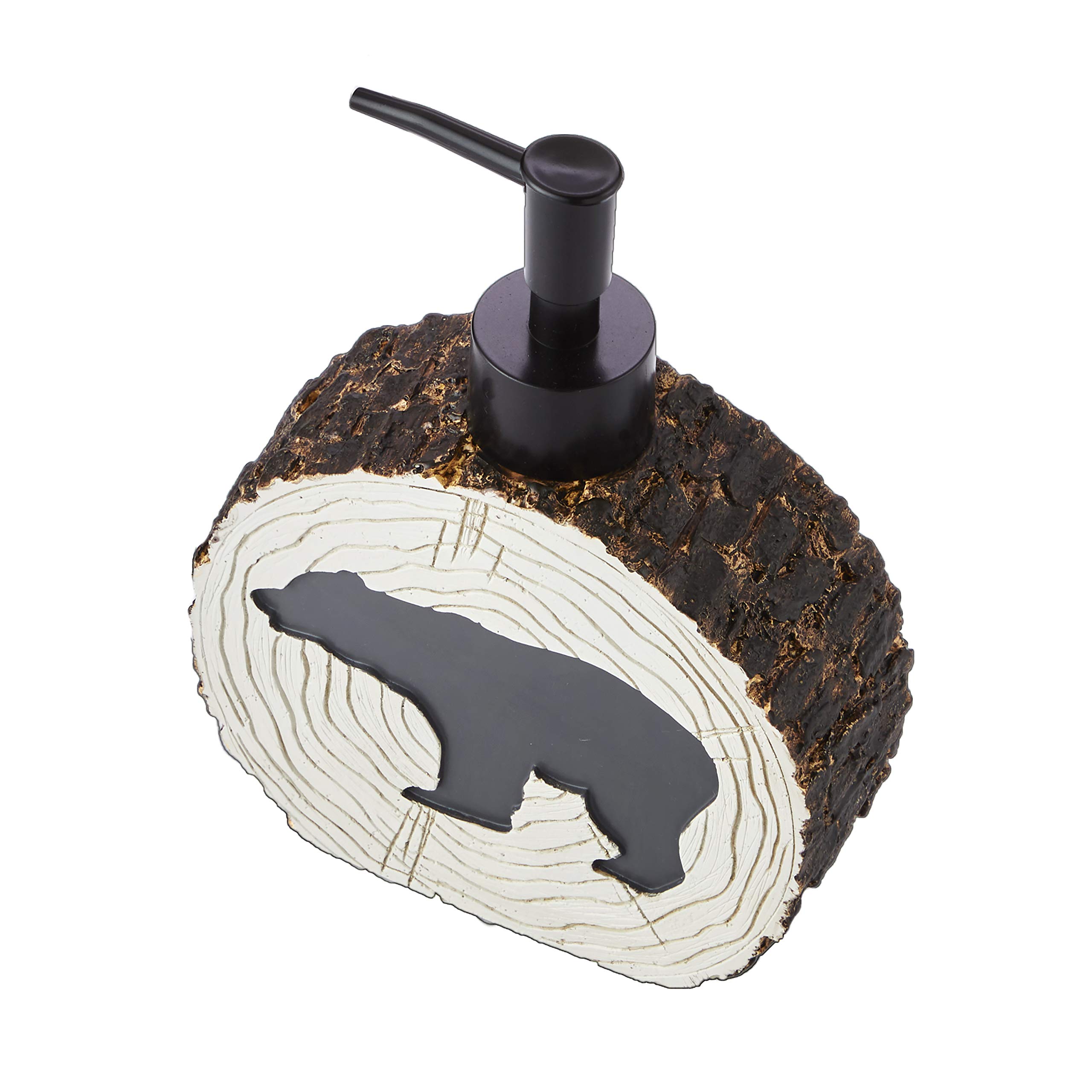 SKL Home Yellowstone Grand Teton Soap Dispenser - Elegant Bathroom Decor for Kitchen & Guest Bath | Rustic Hand Soap Pump for Farmhouse, Cabin & Lodge Style Homes