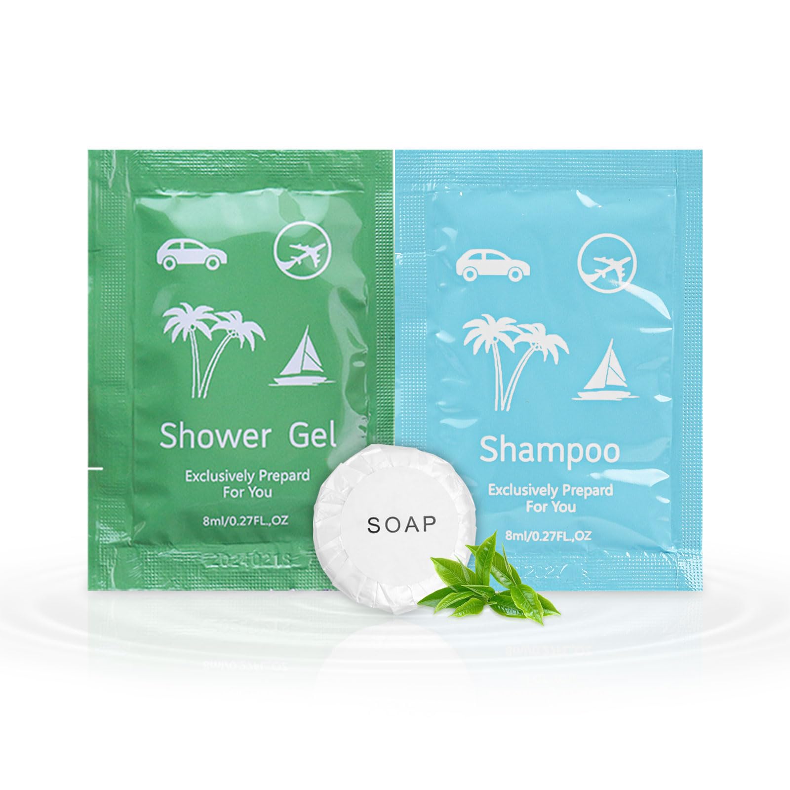 Travel Size Soap and Shampoo Set - 0.28 fl oz Mini Body Wash & Shampoo Bulk Pack (20 Count) - Perfect for Hotels, Homeless Hygiene Kits, Camping, Gym, and Travel Toiletries