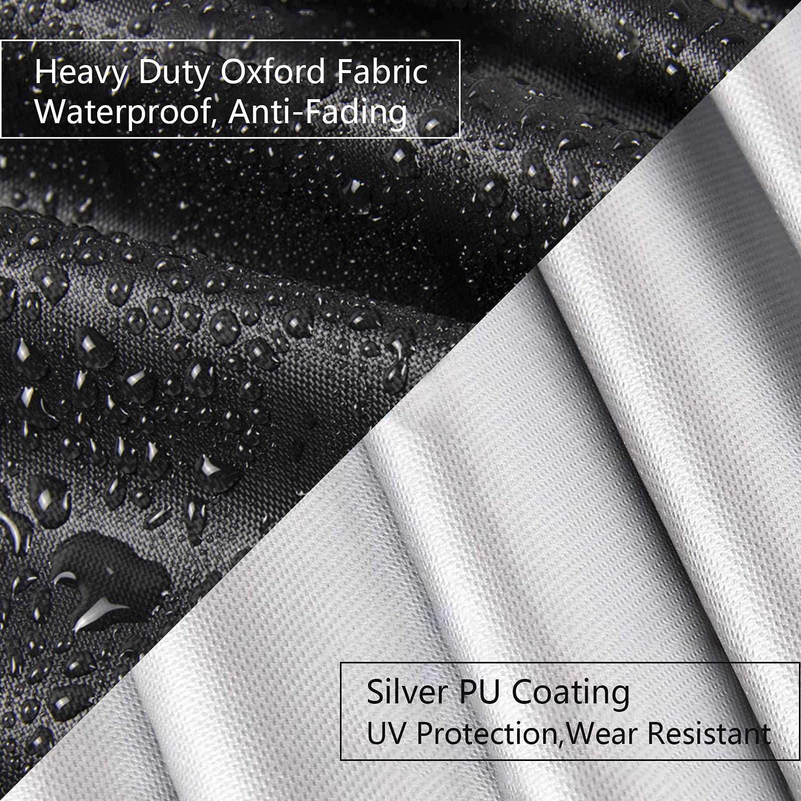 90D Waterproof Round Patio Table Cover 90 Inch - UV Resistant All-Weather Outdoor Furniture Protector for Dining Table & Chairs Set - Perfect for Backyard, Deck, Garden, and Poolside Use
