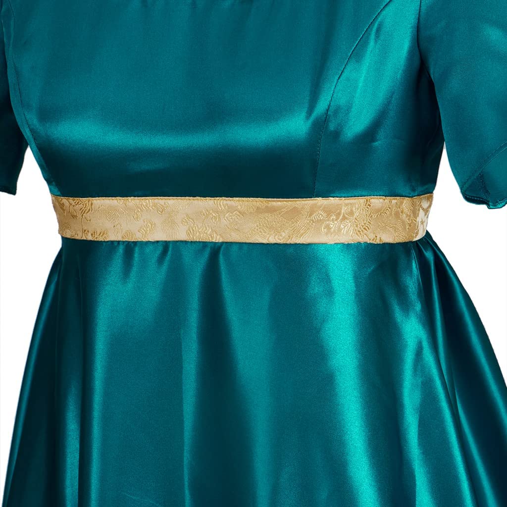 Elegant Kate Dress - Jane Austen Regency Style Victorian Tea Gown with Sash for Women | Perfect for Historical Reenactments, Tea Parties & Bridgerton-Inspired Events