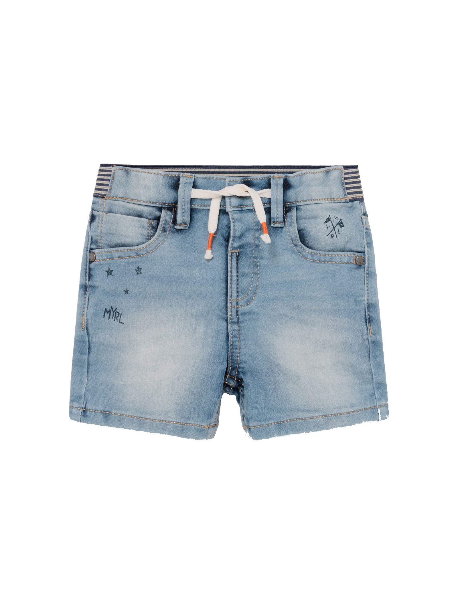 Mayoral Baby Boys' Printed Soft Denim Shorts - Comfortable & Stylish Toddler Shorts for Playtime & Summer Outfits (Style 1248)