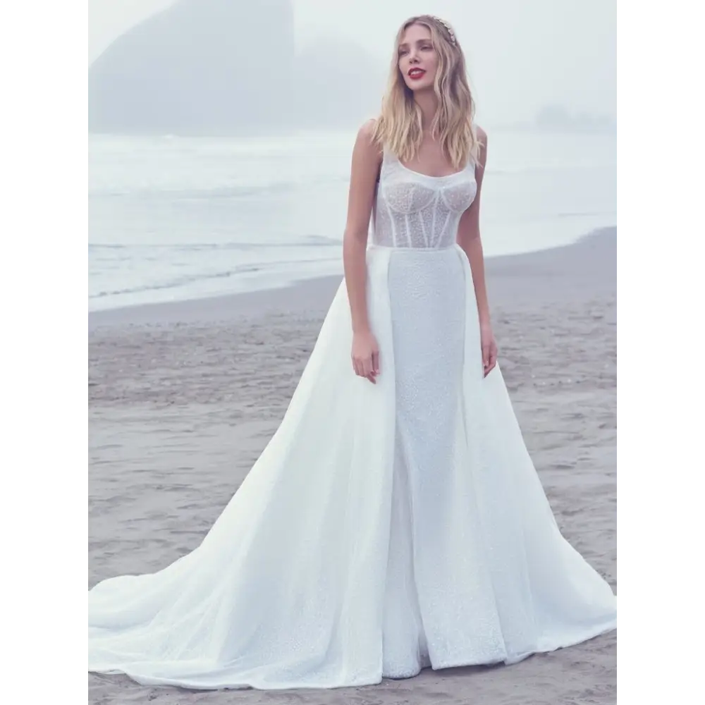 Aerona by Sottero and Midgley Wedding Dress Sample Sale - Elegant Bridal Gown for Church Ceremony & Beach Weddings