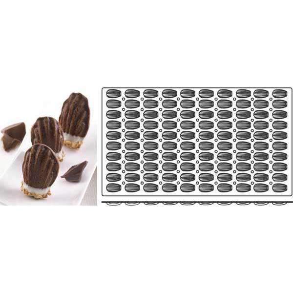Premium Silikomart™ Small Madeleines Silicone Baking Mold - Non-Stick Flexible Cake Pan for French Pastries, Cupcakes & Chocolate Desserts | Perfect for Home Bakers & Professional Chefs