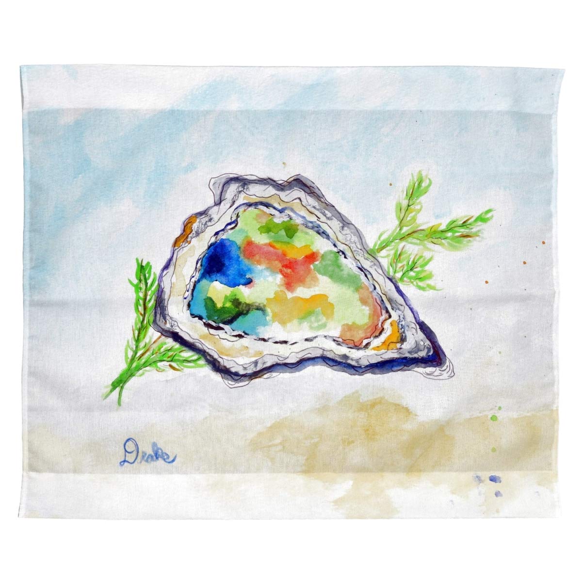 Betsy Drake TP1011 24x30 Inch Vibrant Oyster Wall Art Decor - Perfect for Coastal, Beach House & Boho Home Decor