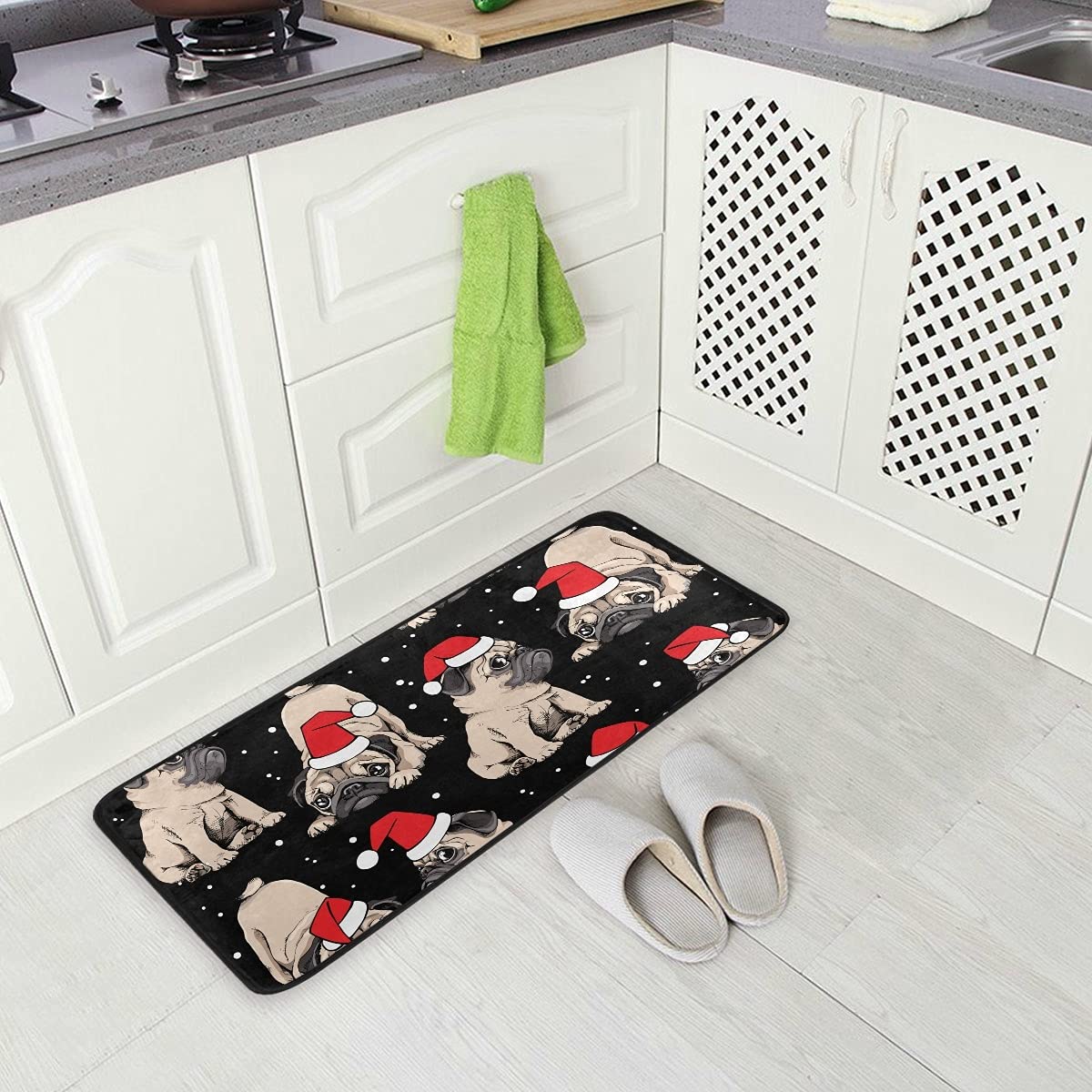 DOMIKING Non-Slip Christmas Kitchen Rug - 39