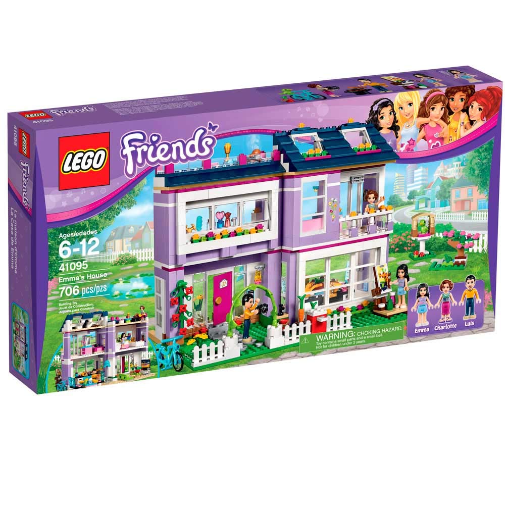 LEGO Friends 41095 Emma's House Building Toy Set - Creative Construction Playset for Kids Ages 6+ | Perfect for Birthday Gifts & Pretend Play Scenes