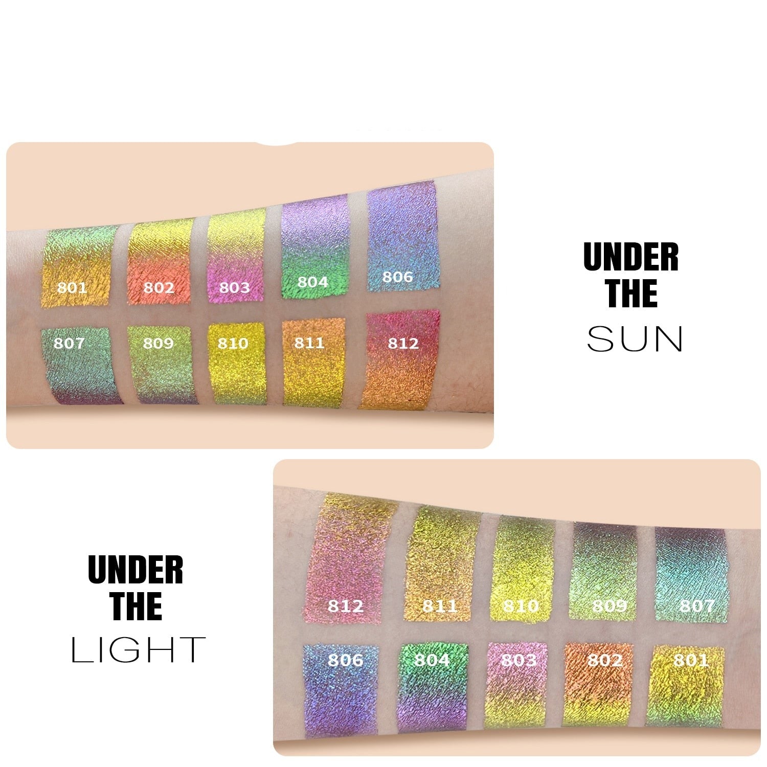 Professional Chameleon Liquid Eyeshadow - Long Lasting, Waterproof & Highly Pigmented Makeup for Stunning Eye Looks - Perfect for Parties, Weddings & Everyday Wear