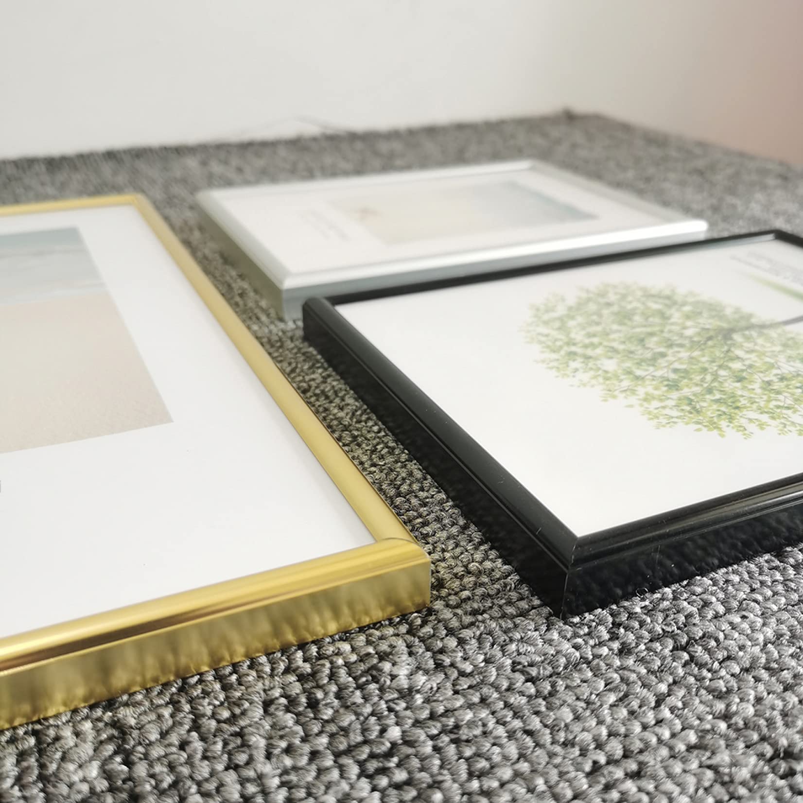Premium Aluminum Photo Frame with Plexiglass - Wall Hanging Picture Frame for Posters, Certificates & Artwork - Perfect for Home, Office & Gallery Displays