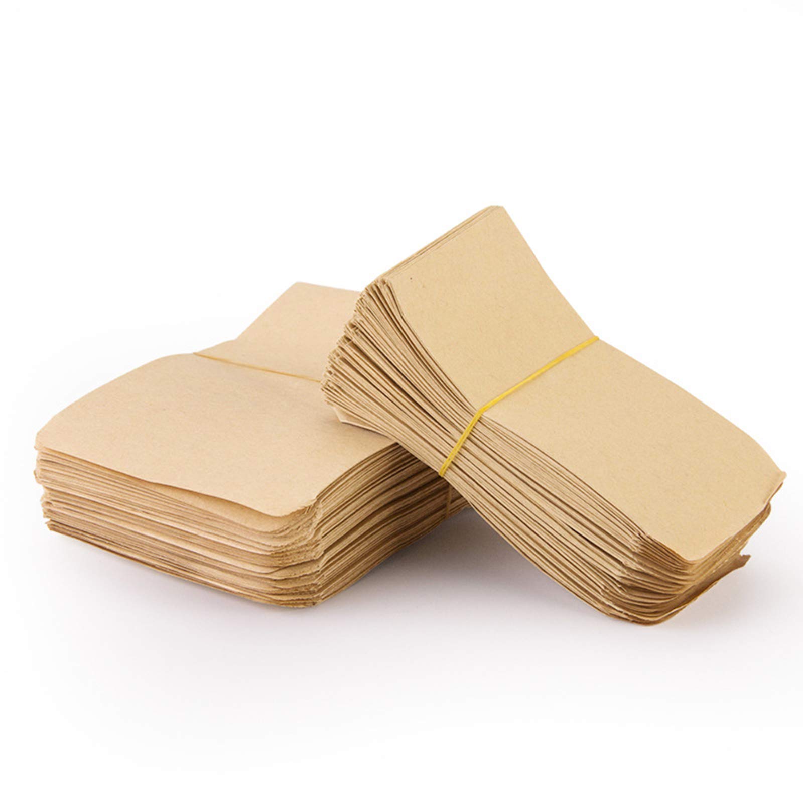MOOBOM 100Pcs Eco-Friendly Kraft Paper Bags - 10x17cm Brown Food Storage Bags, Seed Envelopes & Takeout Bags | Perfect for Bakery, Farmers Market, Party Favors & Small Business Packaging