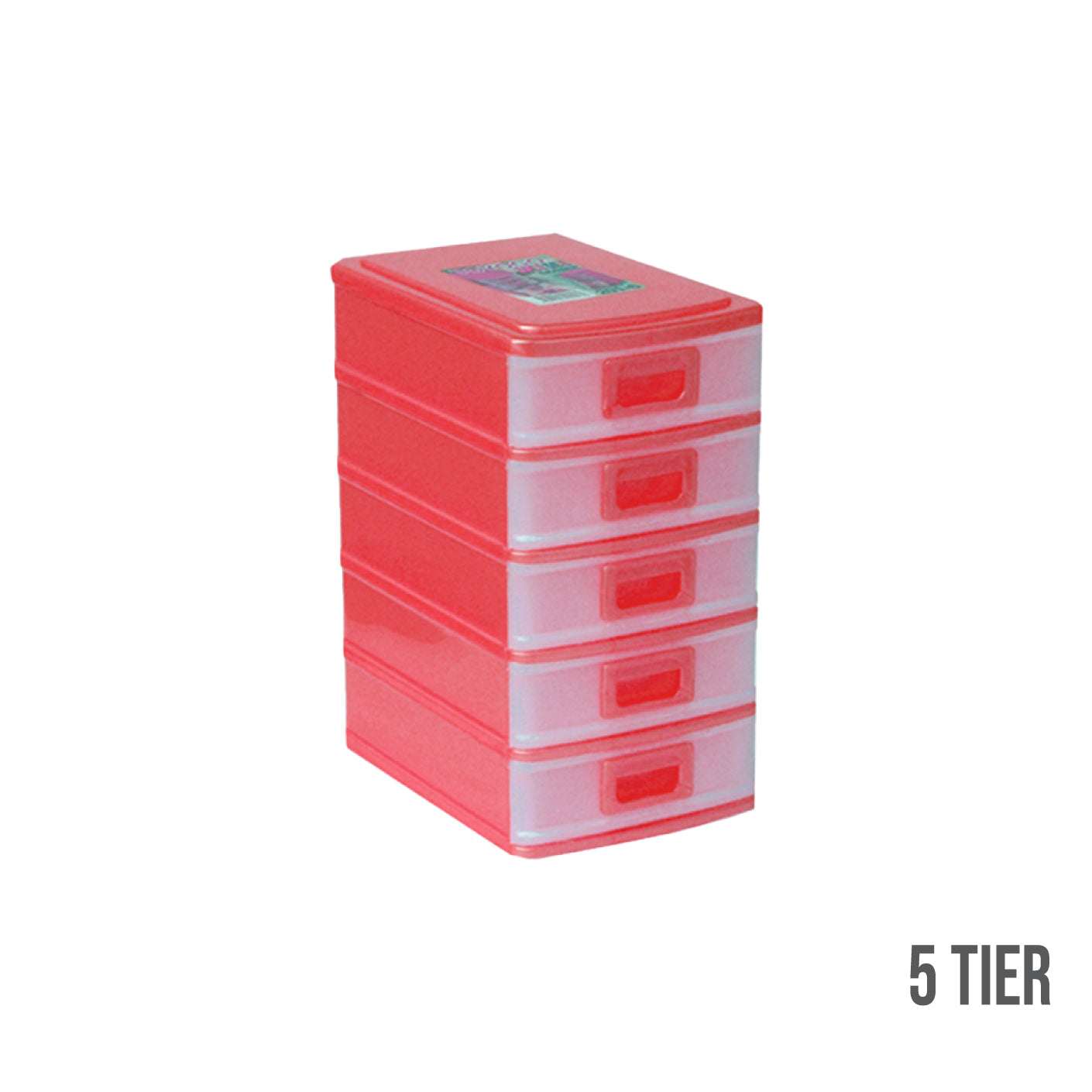 5 Tier Mini Drawer Organizer - Compact Storage Solution for Office, Kitchen, Bathroom & Craft Room Organization