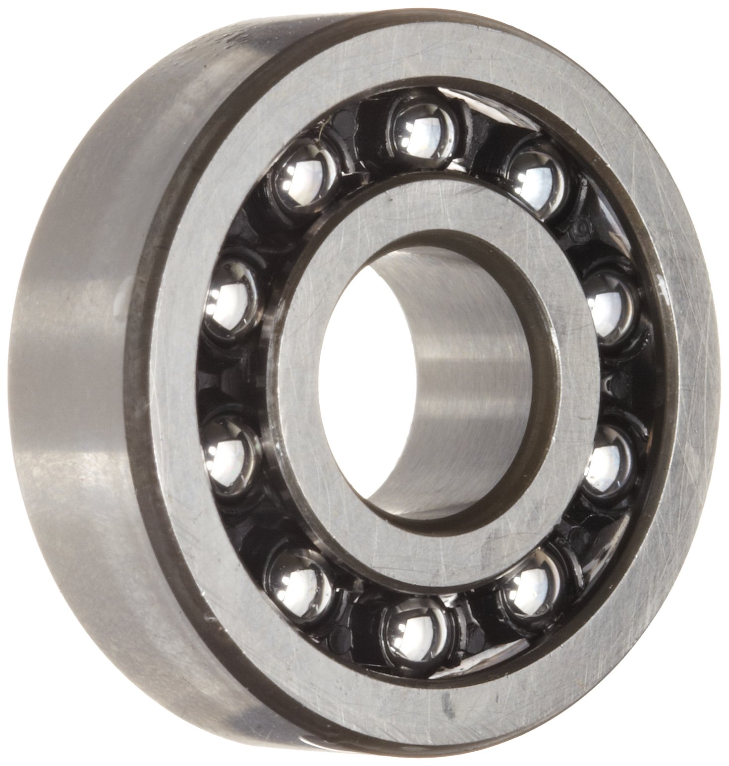 2210TV Double Row Self-Aligning Ball Bearing - Open Type with Polyamide/Nylon Cage - 50mm ID 90mm OD 23mm Width - Metric Normal Clearance - 8000 RPM - Ideal for Industrial Machinery, Conveyors & Heavy-Duty Equipment