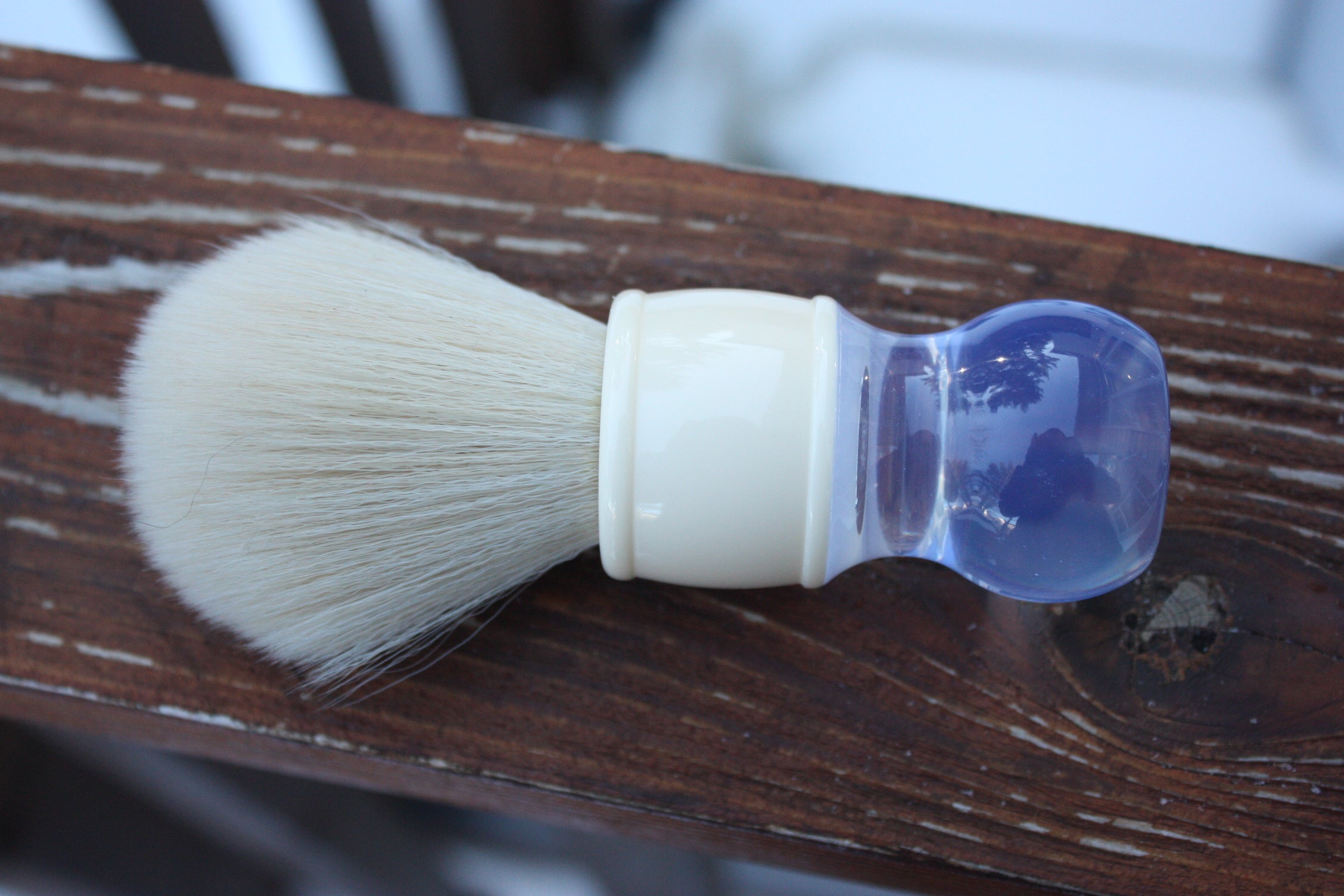 24mm Premium Cashmere Paint Brush with Winter White Wizard Handle - Perfect for Oil, Acrylic & Watercolor Painting, DIY Art Projects & Professional Use