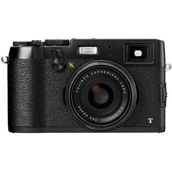 Fujifilm X100T 16.3MP Digital Camera with 23mm F2 Lens - Premium Black Compact Mirrorless Camera for Street Photography & Travel