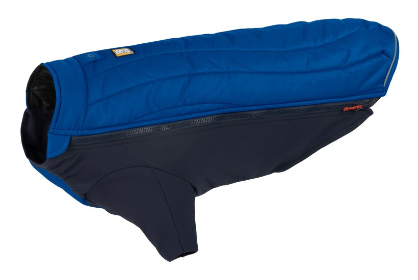 Ruffwear Powder Hound Hybrid Dog Jacket - Blue Pool | Waterproof & Insulated Winter Coat for Active Dogs | Hiking, Snow Play & Outdoor Adventures