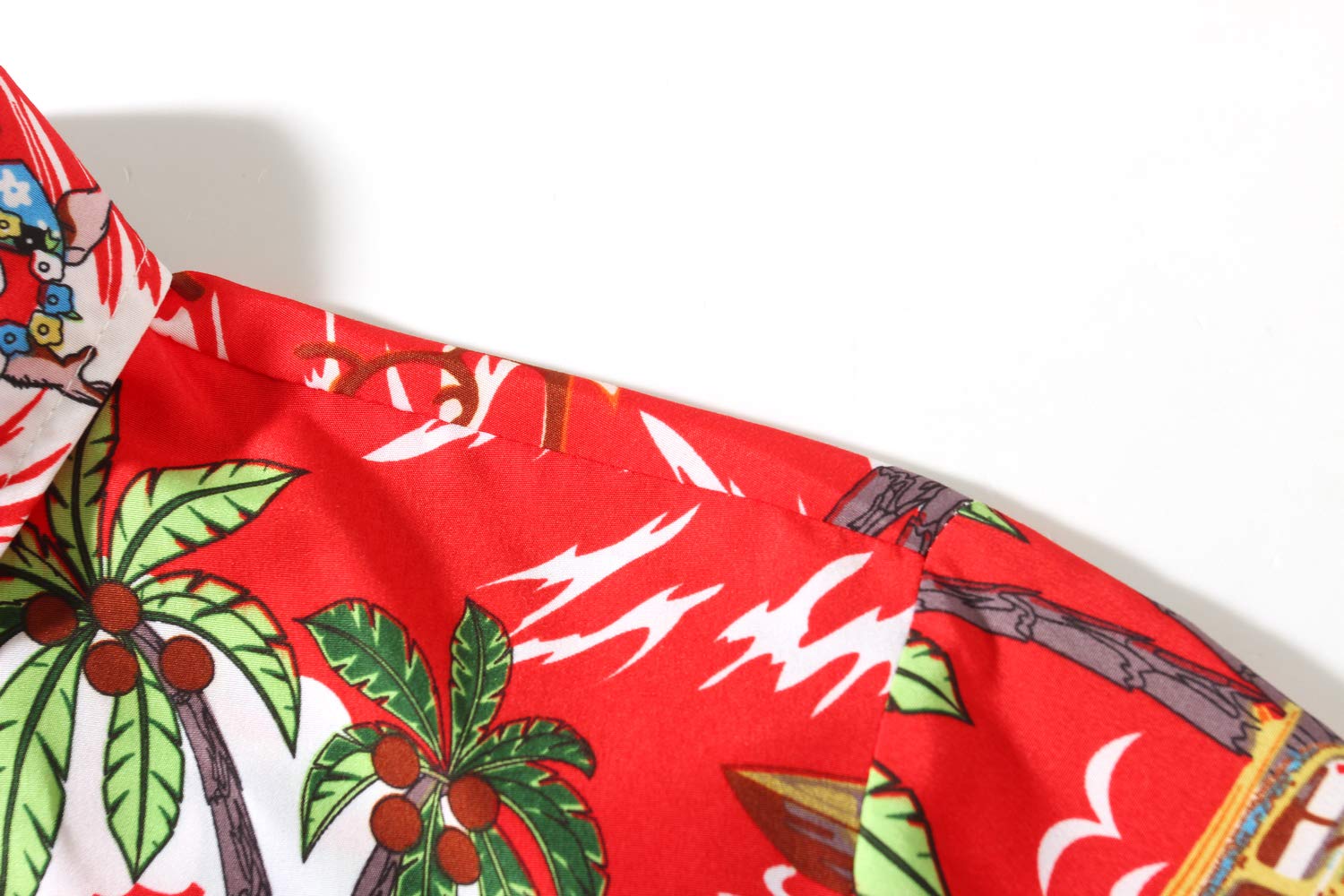Men's Christmas Santa Claus Button Down Long Sleeve Shirt - Festive Holiday Party Outfit for Xmas Gatherings & Office Celebrations