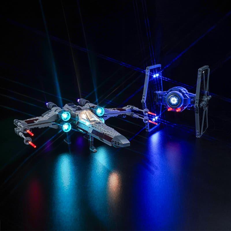 LEGO Star Wars TIE Fighter & X Wing Mash Up 75393 Light Kit - DIY Building Blocks Lighting Set for Display & Collection | Perfect for Home Decoration, Gift Giving & Star Wars Fans