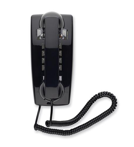 AEGIS 2554 Black Wall Phone - Vintage Style Rotary Dial Phone for Home, Office & Retro Decor - Perfect for Classic Themed Rooms & Collectors