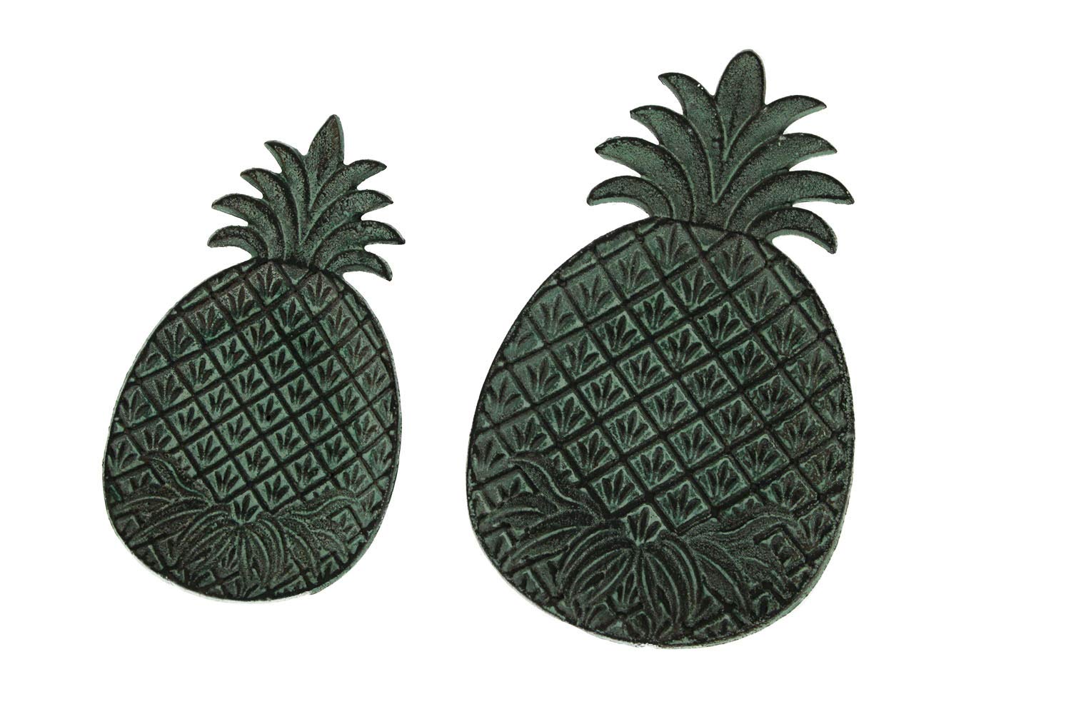 SPI Home Pineapple Dishes Set of 2 - Tropical Fruit Themed Ceramic Plates for Dessert, Appetizers & Snacks - Perfect for Summer Parties, Beach Themed Decor & Kitchen Dining