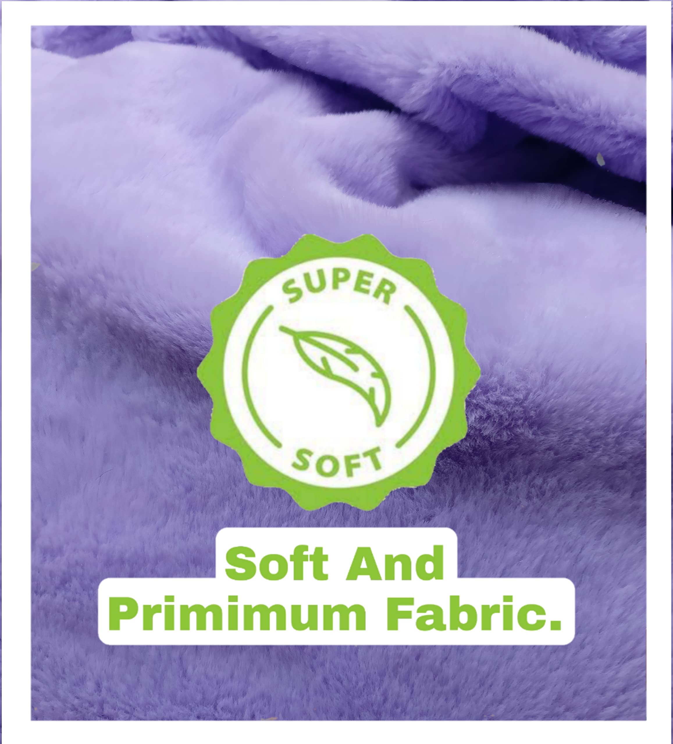 Purple Bean Bag Chair Cover - Soft Fur Bean Bag Sofa Lounger for Kids & Adults - XXXL Comfortable Bean Bag Replacement Cover (No Beans Included) - Perfect for Living Room, Bedroom, or Game Room Relaxation