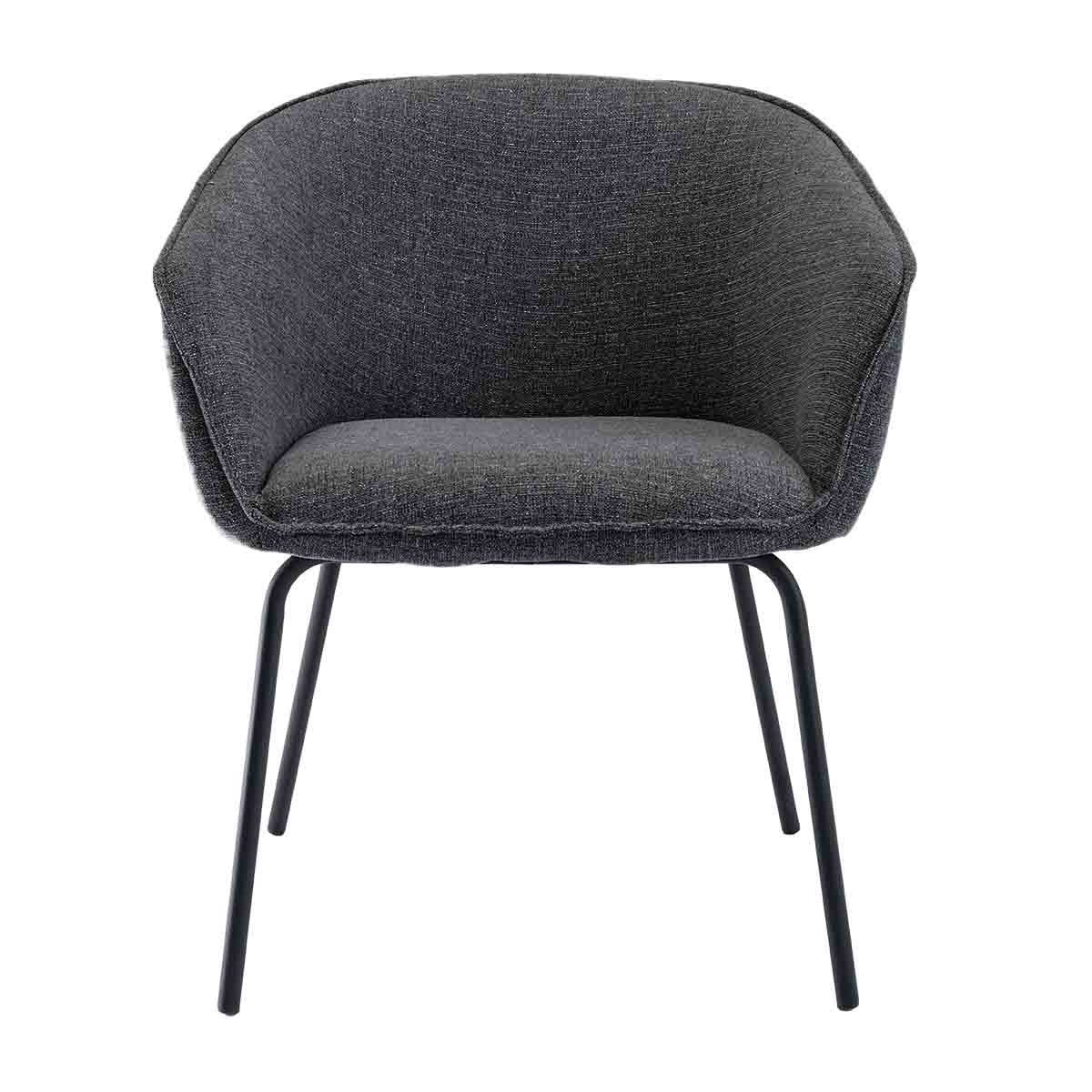 Halo Fabric Dining Arm Chair - Modern Upholstered Side Chair for Kitchen, Dining Room & Office - Comfortable & Stylish Seating Solution