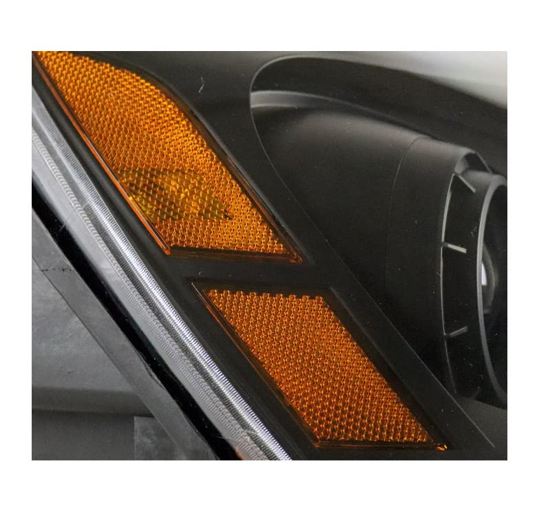 2007-2012 GMC Acadia Projector Headlights - Black LED Headlamps for Base, Denali, SL, SLE, SLT Models | Upgrade Your Night Driving & Off-Road Adventure Lighting