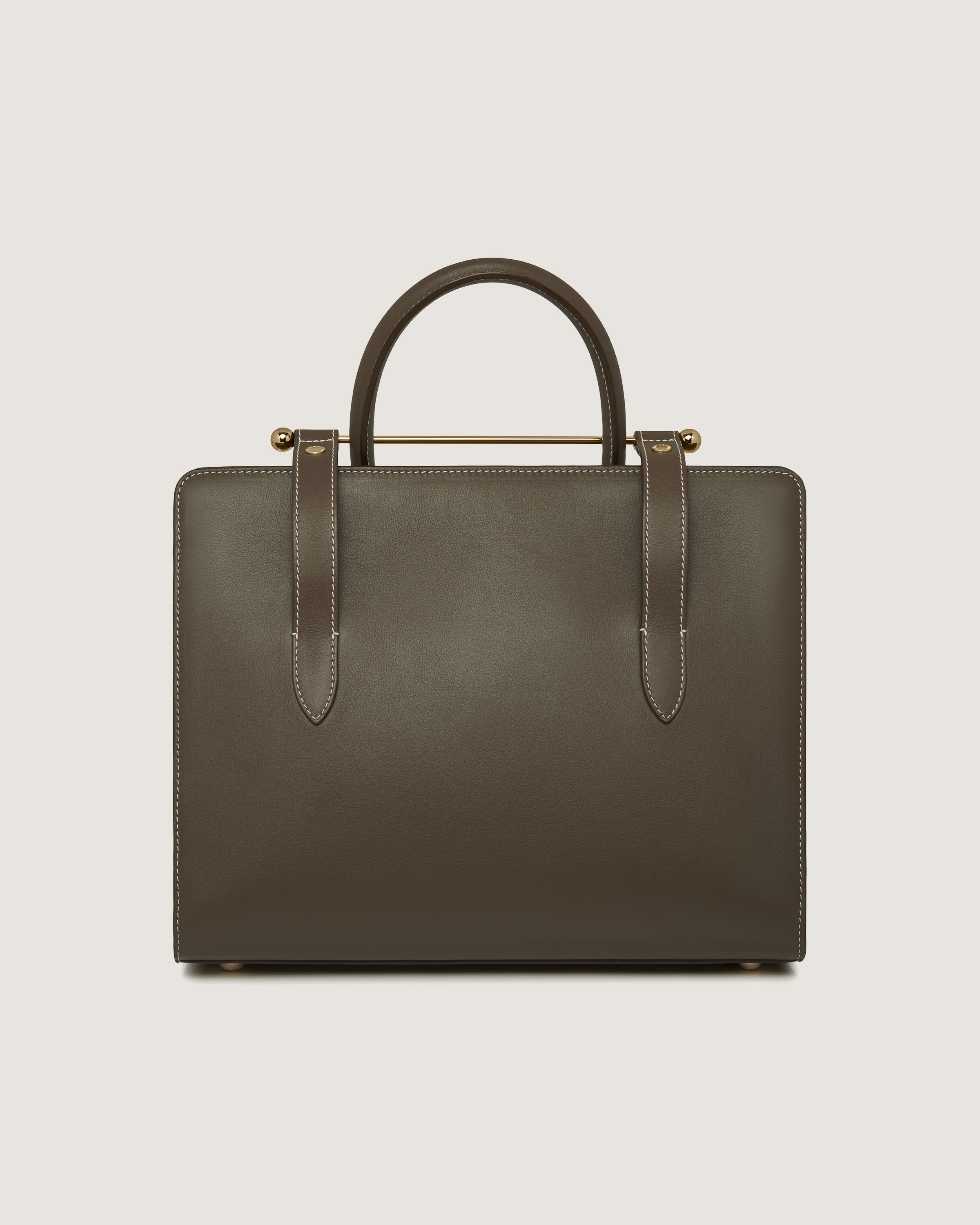 Stylish Khaki Midi Tote Bag for Women - Fashionable Crossbody & Shoulder Handbag - Perfect for Work, Travel, Shopping & Daily Use