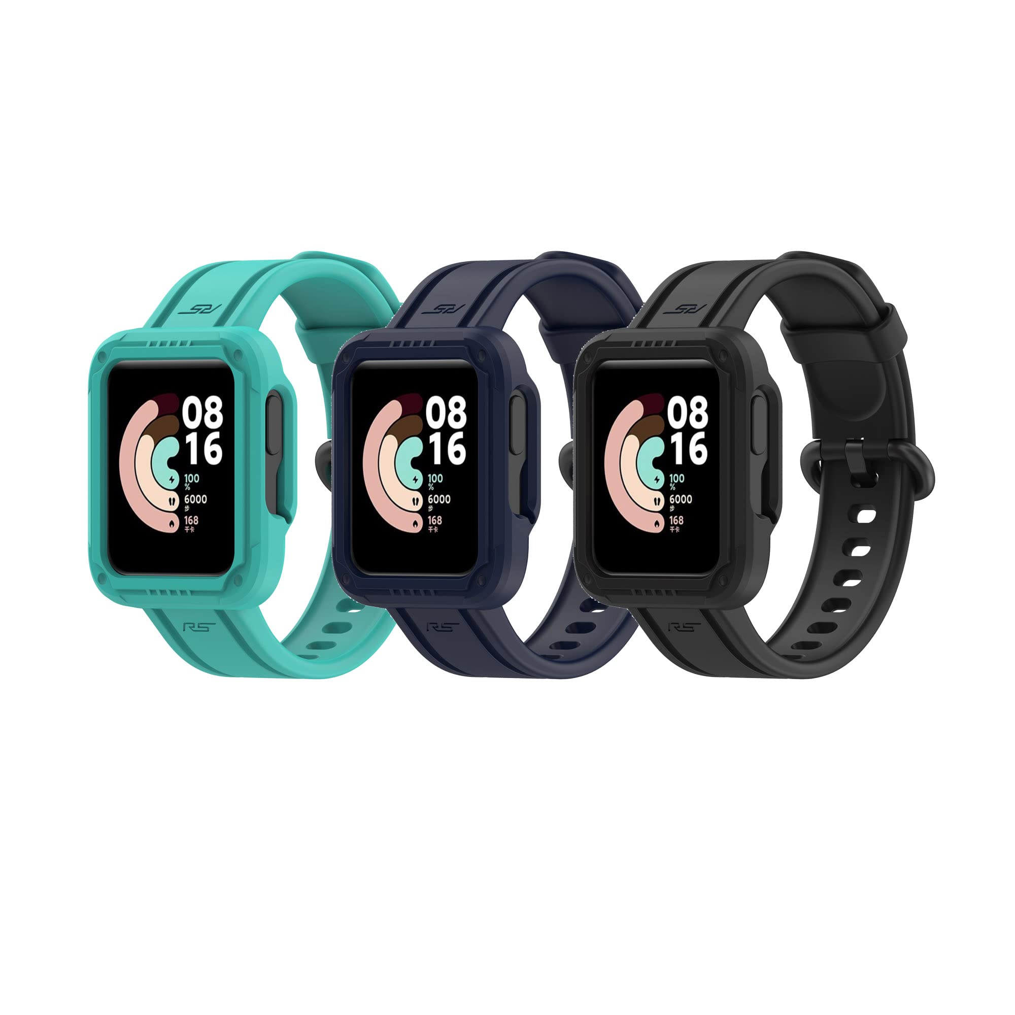 Shockproof Redmi Watch2 Lite Band with Bumper Case - For Sports & Outdoor