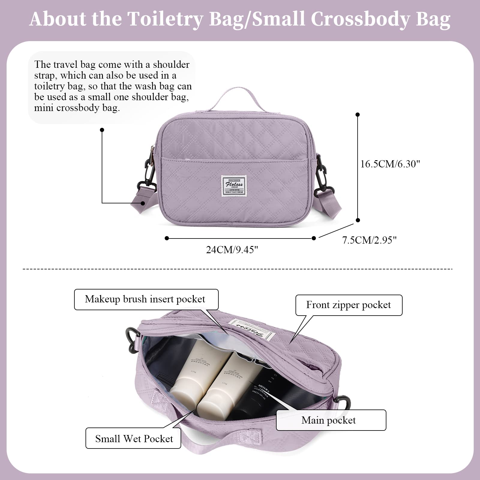 Stylish Women's Travel Bag - Waterproof Overnight Duffel & Weekender with Toiletry Organizer & Wet Pocket - Perfect Gym Bag & Personal Item Carry-On for Weekend Getaways, Business Trips & Workouts