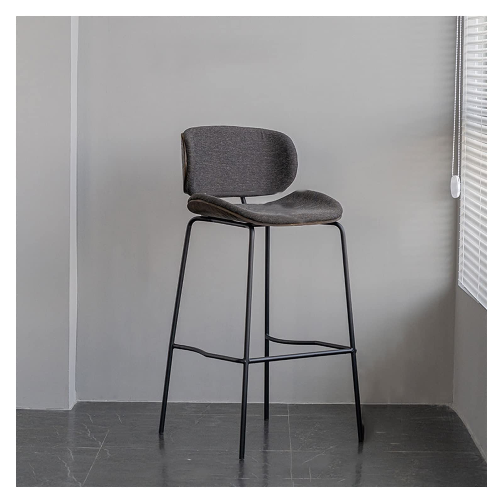 40 Inch Bar Stool with Backrest - Adjustable Height Kitchen & Dining Chair for Home, Office, Cafe, Restaurant - Comfortable Barstool for Living Room, Vanity, Leisure & Entertainment Spaces (Color: A)