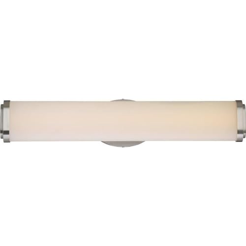 Nuvo 62/912 24-Inch Brushed Nickel Single Light Bathroom Vanity Fixture - Perfect for Modern Bathrooms & Dressing Areas