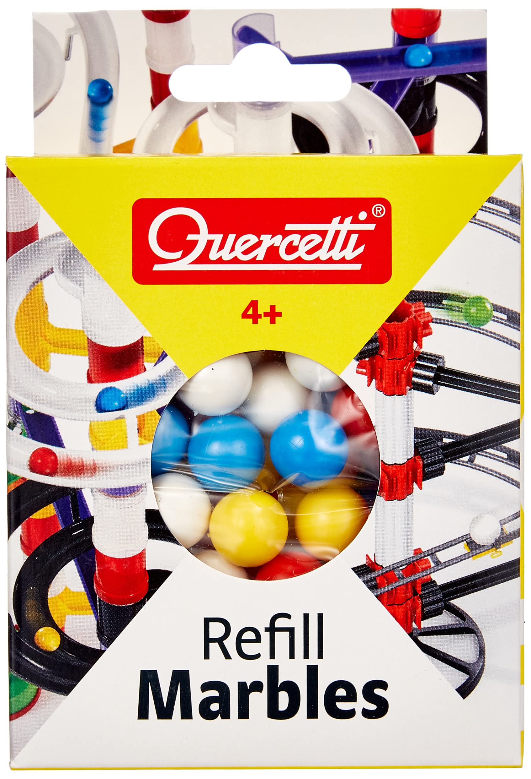 Quercetti 2530 Refill Pack - 14mm Marbles for Marble Run Toy | STEM Learning & Fun Building Game for Kids