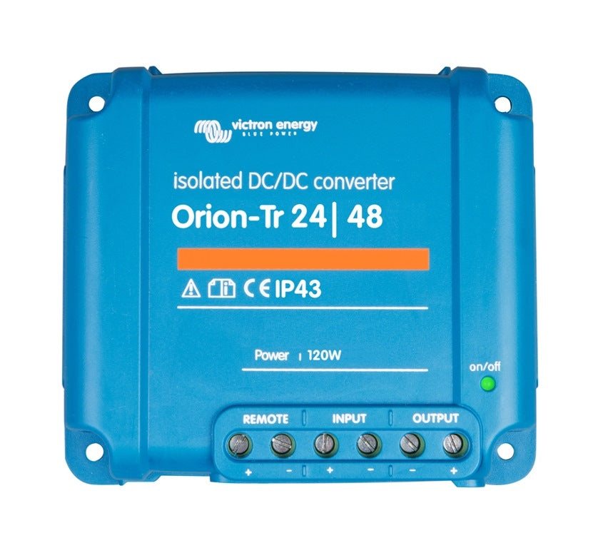 Victron Energy Orion Tr 24/48 2.5A (120W) Isolated DC DC Converter - Power Supply for RVs, Boats, Solar Systems & Off-Grid Applications