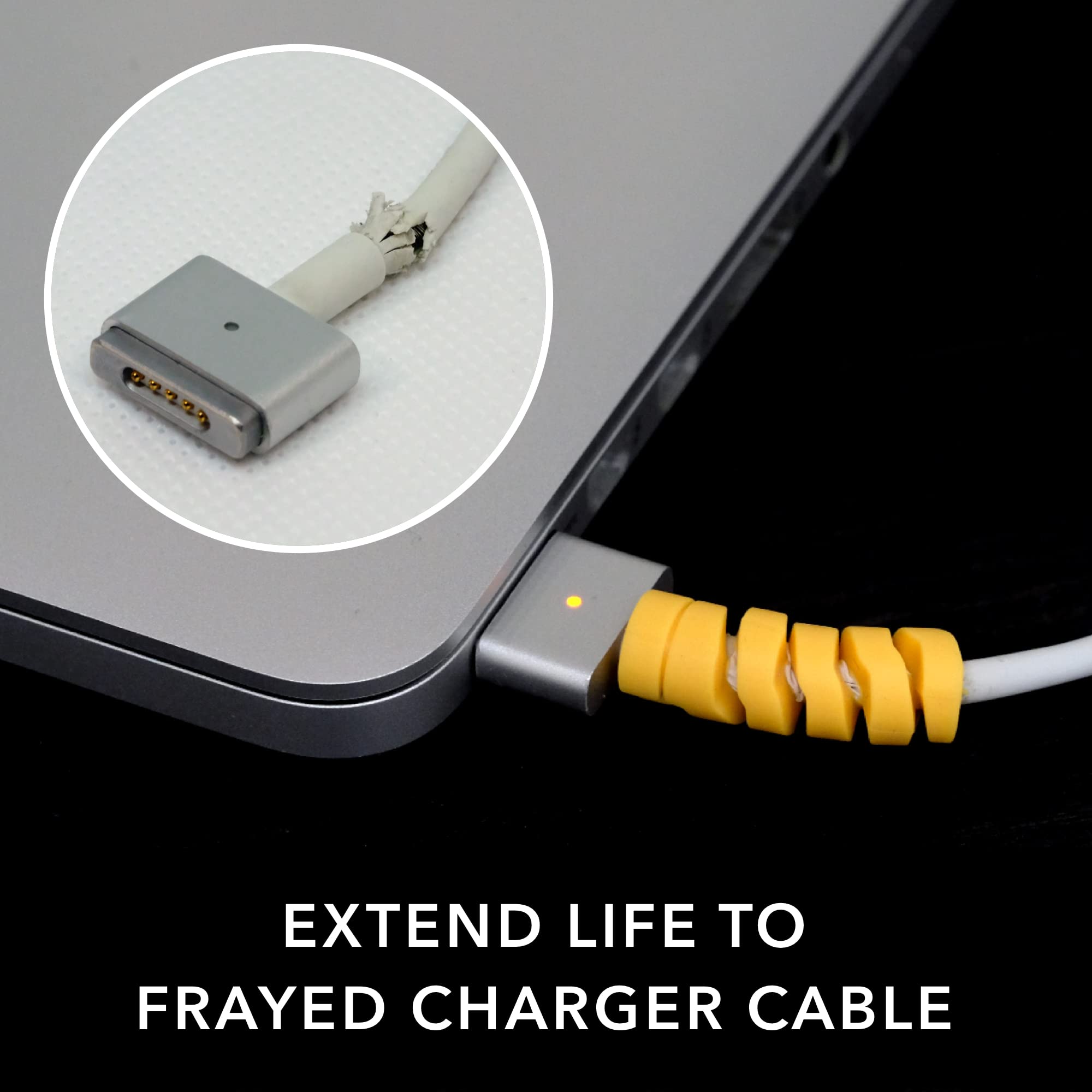 20-Pack Artefact Cable Protector - Durable Charger & Cord Protector for iPhone, iPad, MacBook - Prevent Fraying & Extend Cable Life - Perfect for Home, Office & Travel Use