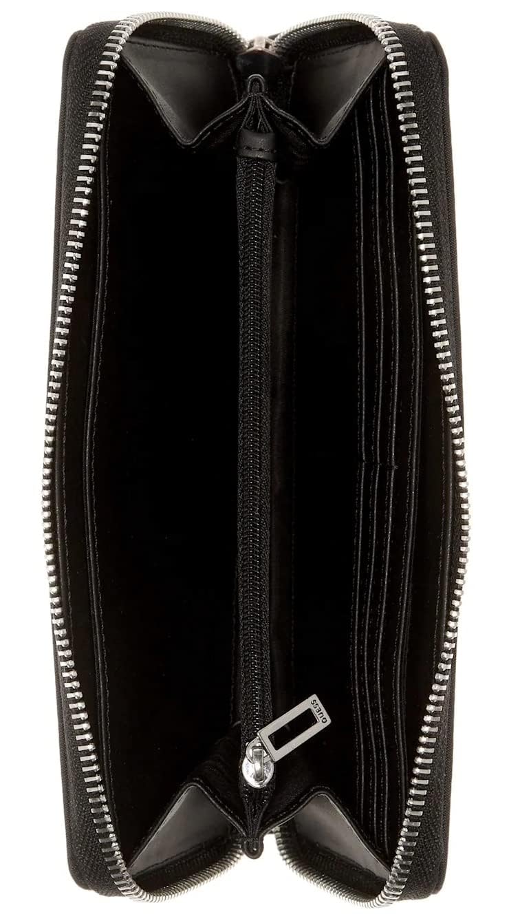 GUESS Women's Patent Leather Logo Tote Bag & Wallet Set - Black | Stylish Work Bag, Travel Purse & Everyday Carryall for Women