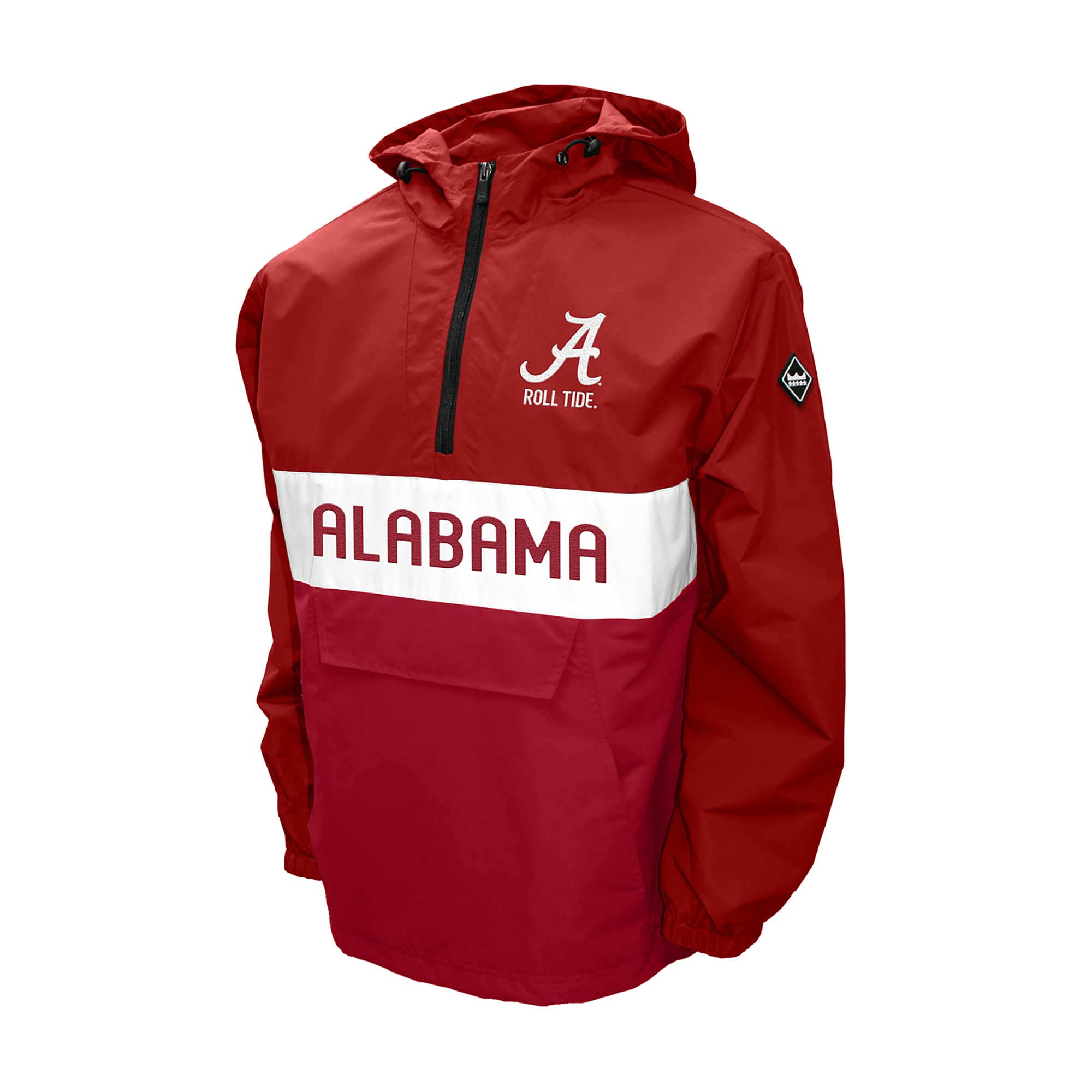 Men's NCAA Alpha Anorak Jacket - Lightweight Waterproof Windbreaker for College Sports Fans - Perfect for Football Games, Tailgating & Outdoor Activities