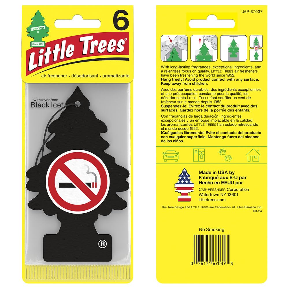 Little Trees Air Fresheners - 24 Pack Hanging Car Air Freshener for Long Lasting Fragrance | Eliminate Odors in Vehicles, Home, Office & Small Spaces | Fresh Scent for Cars, Closets, Bathrooms & More
