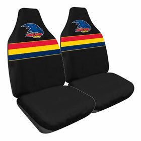 AFL Adelaide Crows Car Seat Covers - Front Pair Size 60 - Durable Custom Fit for Toyota, Ford, Holden - Perfect for Game Day & Road Trips