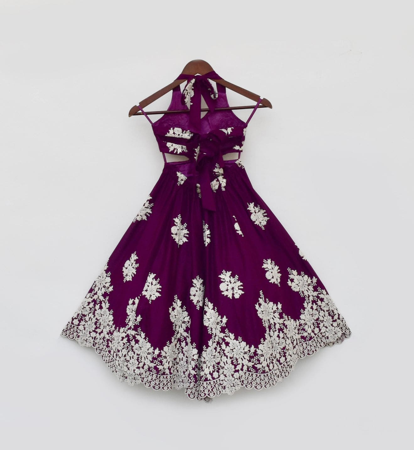 Pre Order: Elegant Wine Red Embroidery One Piece Gown for Women - Perfect for Weddings, Parties & Special Occasions