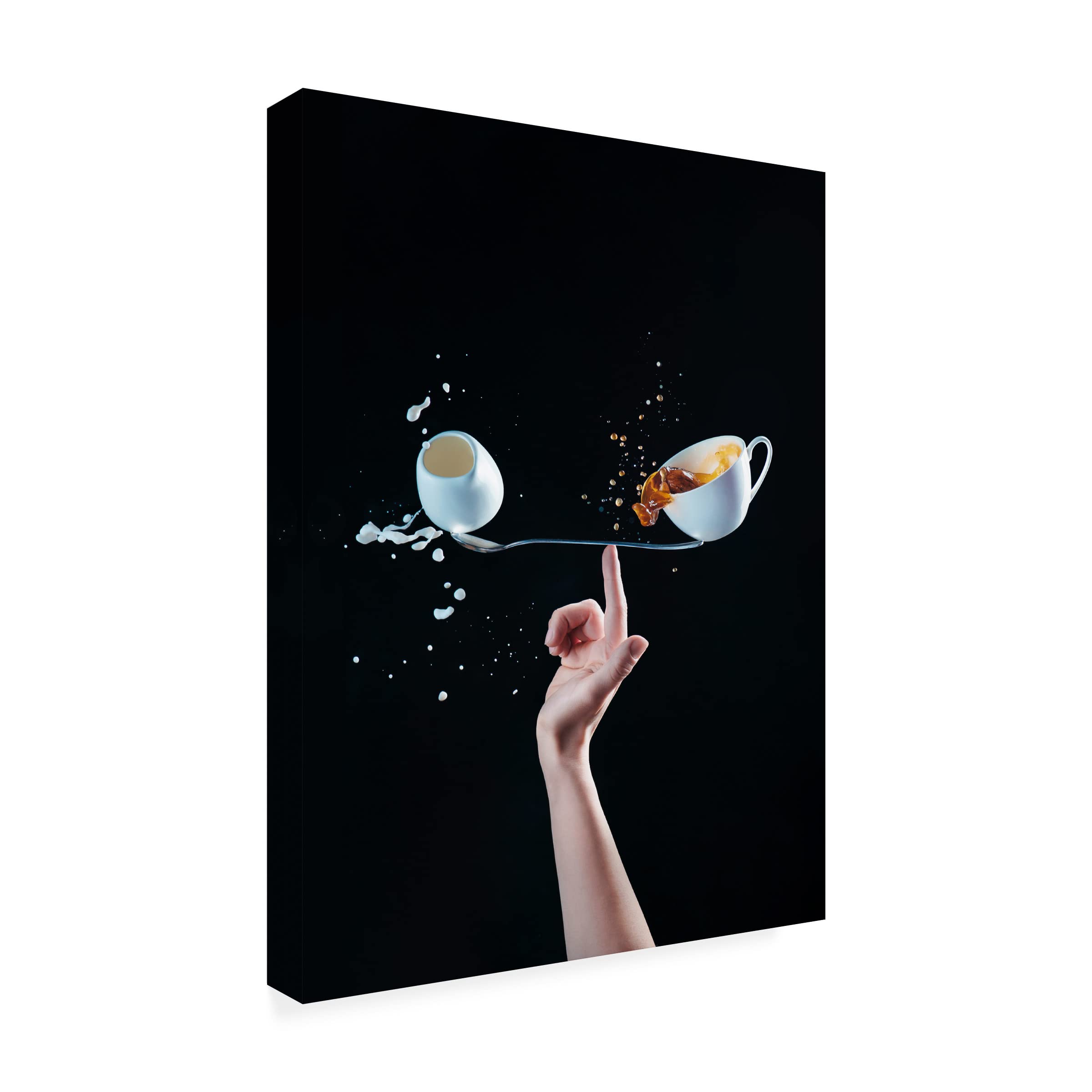 Trademark Fine Art 'Perfectly Balanced Coffee' Canvas Wall Art by Dina Belenko - Modern Home Decor for Kitchen, Dining Room & Office