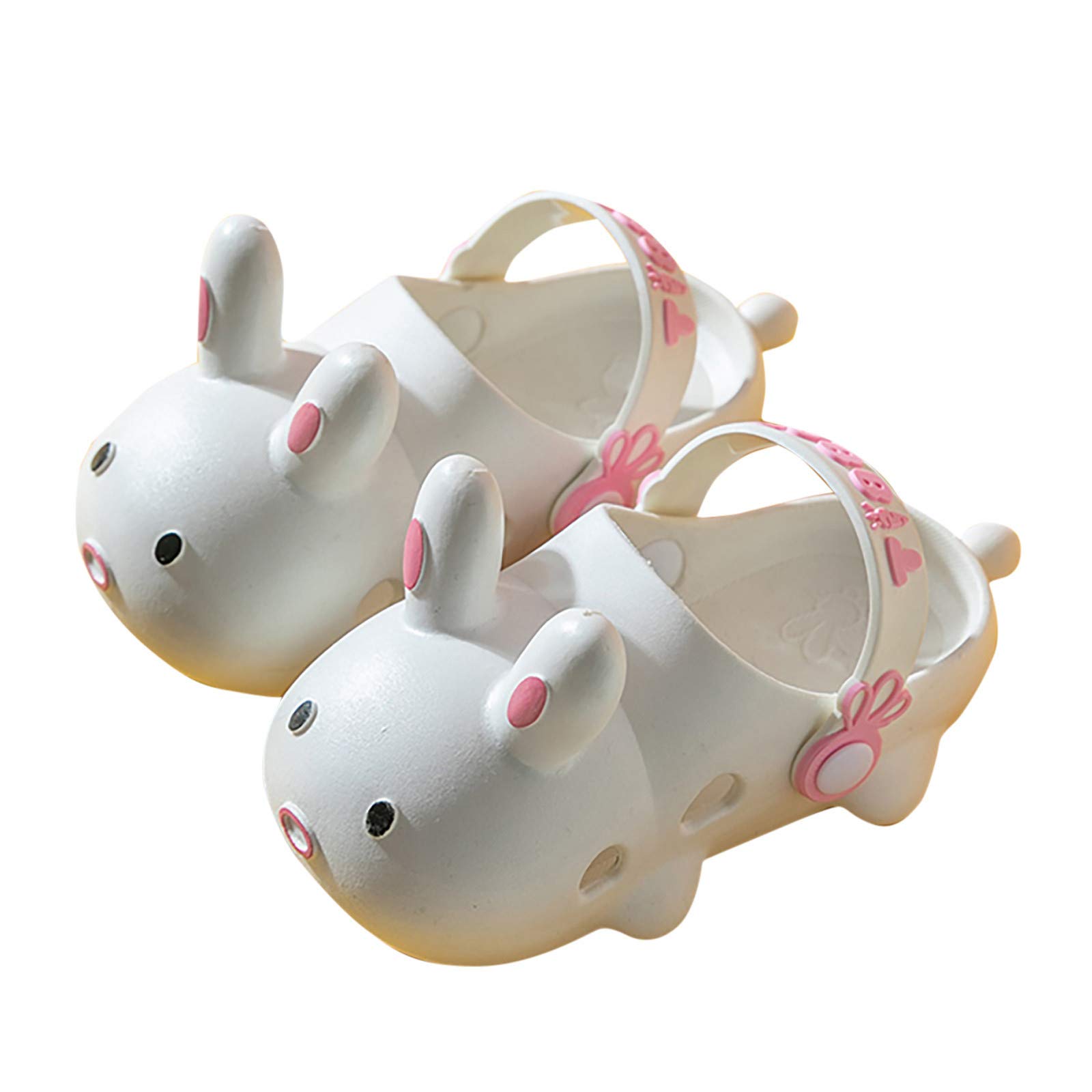 Soft Rabbit Cartoon Slippers for Kids - Beach & Play Shoes Size 8