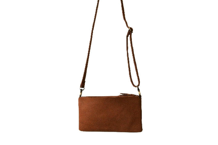 Stylish Tan Oblong Crossbody Bag for Women - Perfect for Work, Travel & Everyday Use