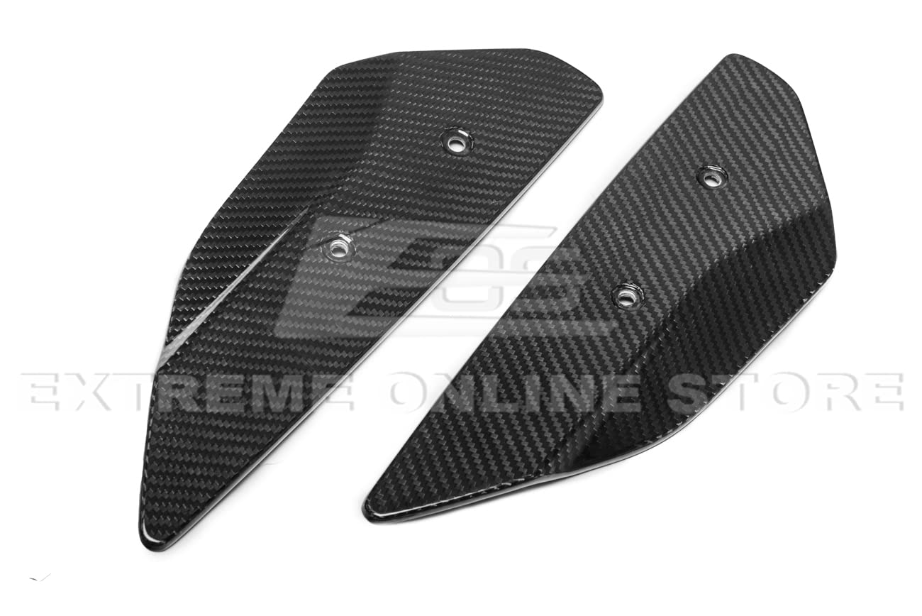 2020-Present Chevrolet Corvette C8 High Wing Spoiler Replacement - GM Factory Style Carbon Fiber Rear Trunk Lid Wing with Side Winglets | Perfect for Performance Upgrades & Track Racing