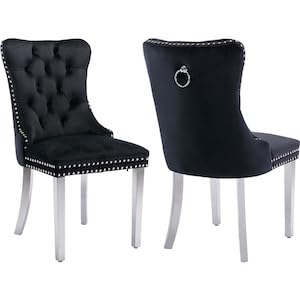 B-3 Black Velvet, Silver Legs