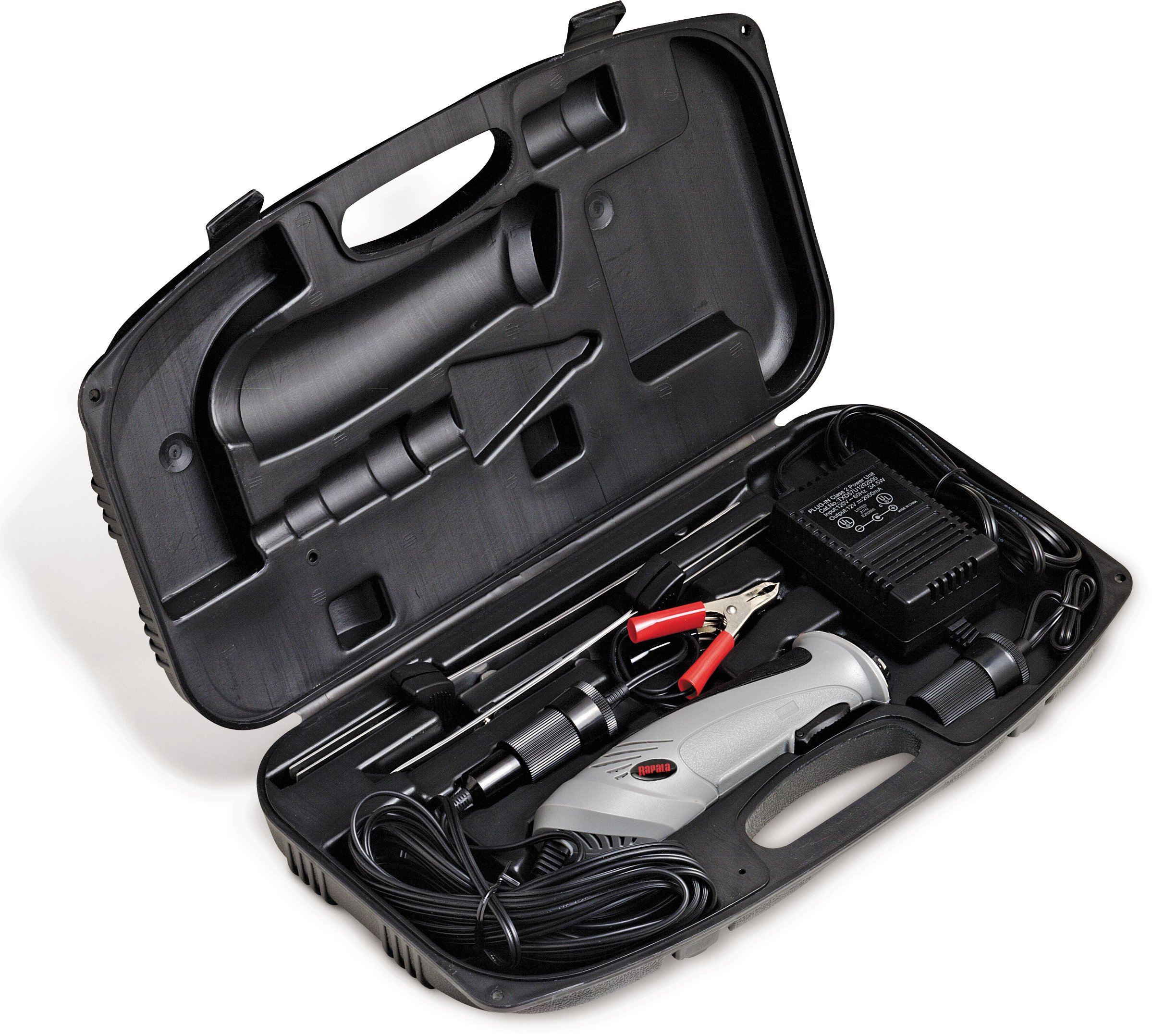 Rapala Deluxe Electric Fillet Knife - AC/DC Powered Fish Cleaning Tool for Freshwater & Saltwater Fishing | Perfect for Camping, Boating & Home Kitchen Use